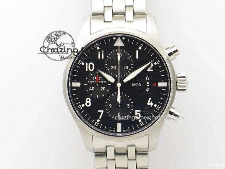 MIROTIME 0101 Portugieser Chrono  42 IW390406 RG ZF 1:1 Best Edition Blue Dial on Brown Leather Strap A Durable 7129